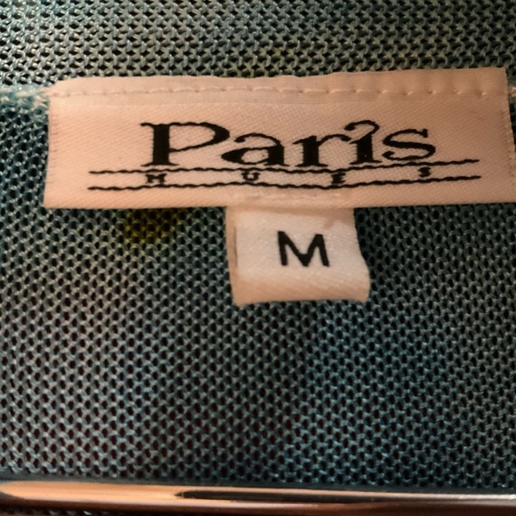 Paris casual vest in vibrant blue, red and black. - Picture 3 of 3